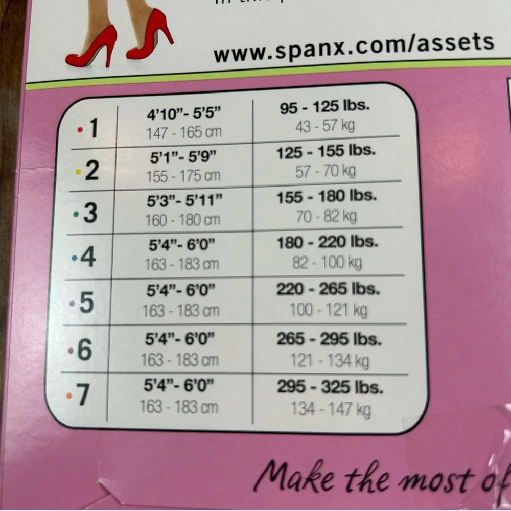 Spanx Love Your Assets Black Sheer Pantyhose NWT - Size 4 (180-220 lbs)